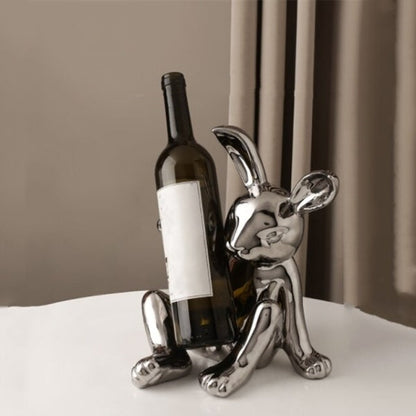 Silver Rabbit Decorative Figurines