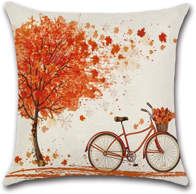 Falling Leaves Cushion Cover