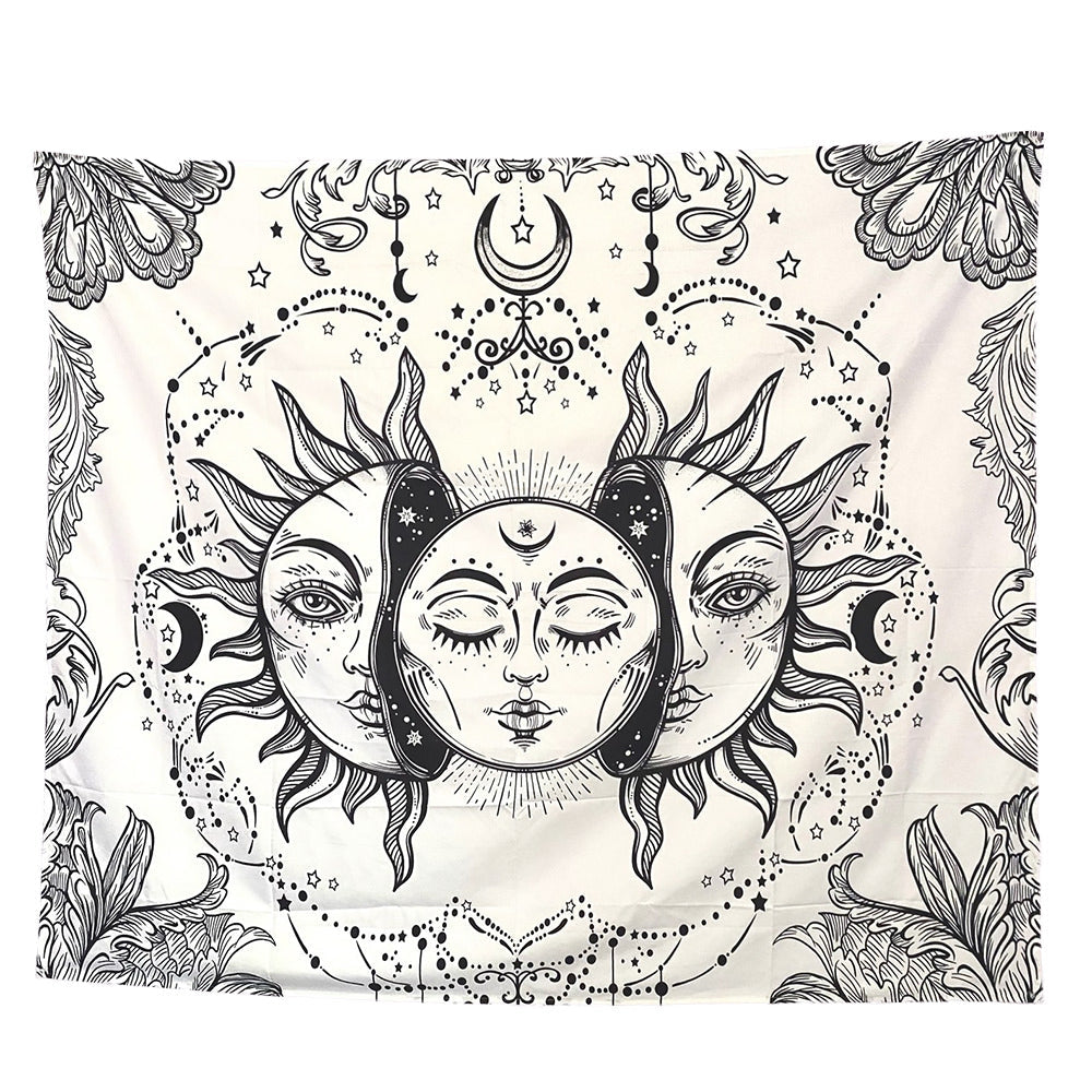 Indian Moon out of Sun Tapestry AESTHETIC_Indie SUB CATEGORY_Tapestries