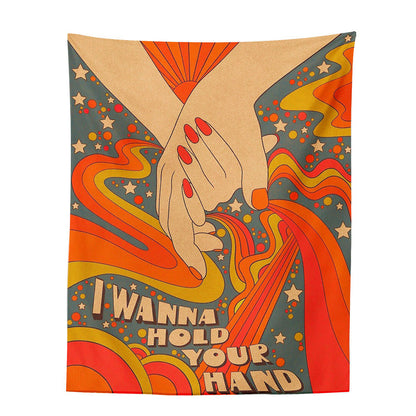 Wanna Hold Your Hand Tapestry AESTHETIC_Indie SUB CATEGORY_Tapestries