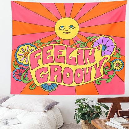 Feeling Groovy Tapestry AESTHETIC_Indie SUB CATEGORY_Tapestries