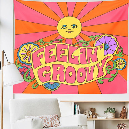 Feeling Groovy Tapestry AESTHETIC_Indie SUB CATEGORY_Tapestries