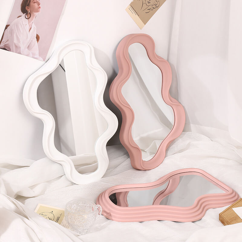 Irregular Wavy Wall Mirror curvy mirror frame squiggle squiggly mirror tag__new_NEW