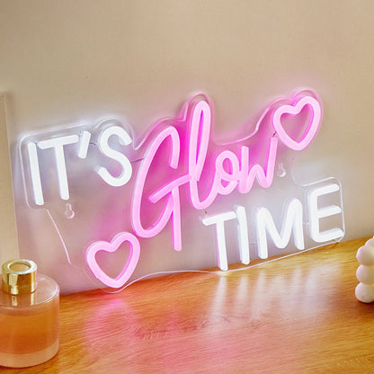 It’s Glow Time LED Neon Wall Sign