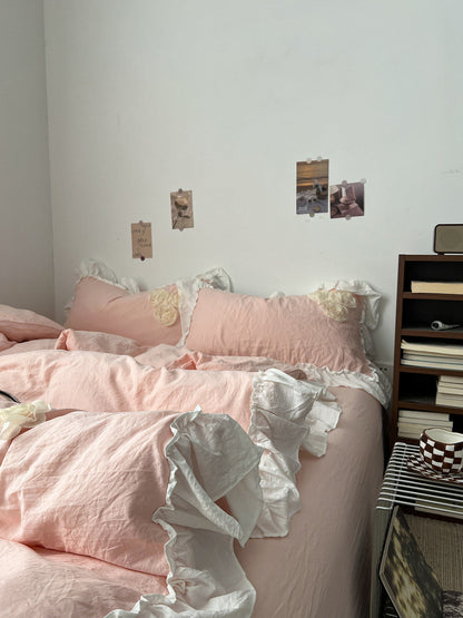 Soft Girl Romantic Floral Bedding