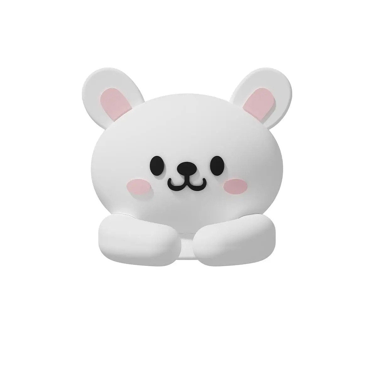 Kawaii White Bunny Cable Organizer Clips (Set of 2)