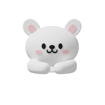 Kawaii White Bunny Cable Organizer Clips (Set of 2)