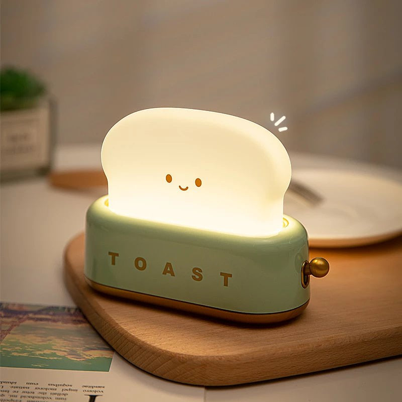 Kawaii Toaster Night Light AESTHETIC_Danish Pastel SUB CATEGORY_Desk Accessories