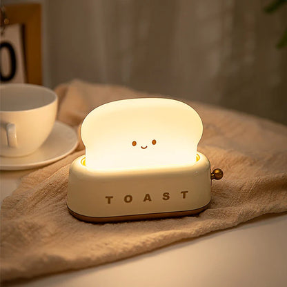 Kawaii Toaster Night Light AESTHETIC_Danish Pastel SUB CATEGORY_Desk Accessories