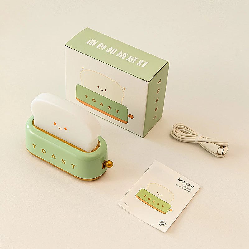 Kawaii Toaster Night Light AESTHETIC_Danish Pastel SUB CATEGORY_Desk Accessories