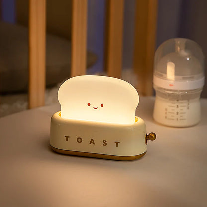 Kawaii Toaster Night Light AESTHETIC_Danish Pastel SUB CATEGORY_Desk Accessories