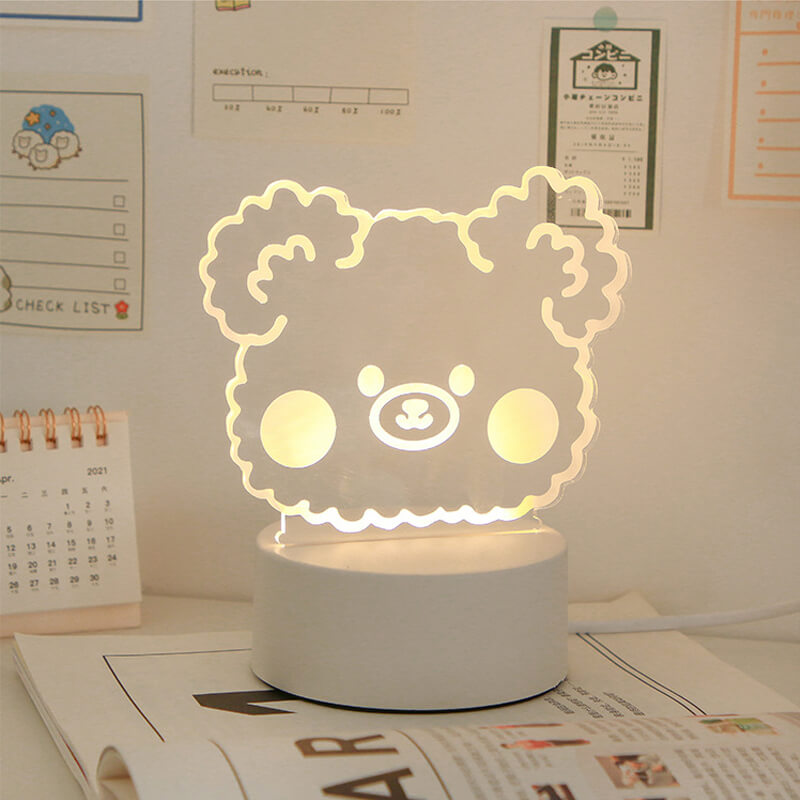 Kawaii Acrylic Night Light cute lamp lamp night light nightlight