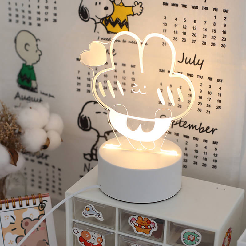 Kawaii Acrylic Night Light cute lamp lamp night light nightlight