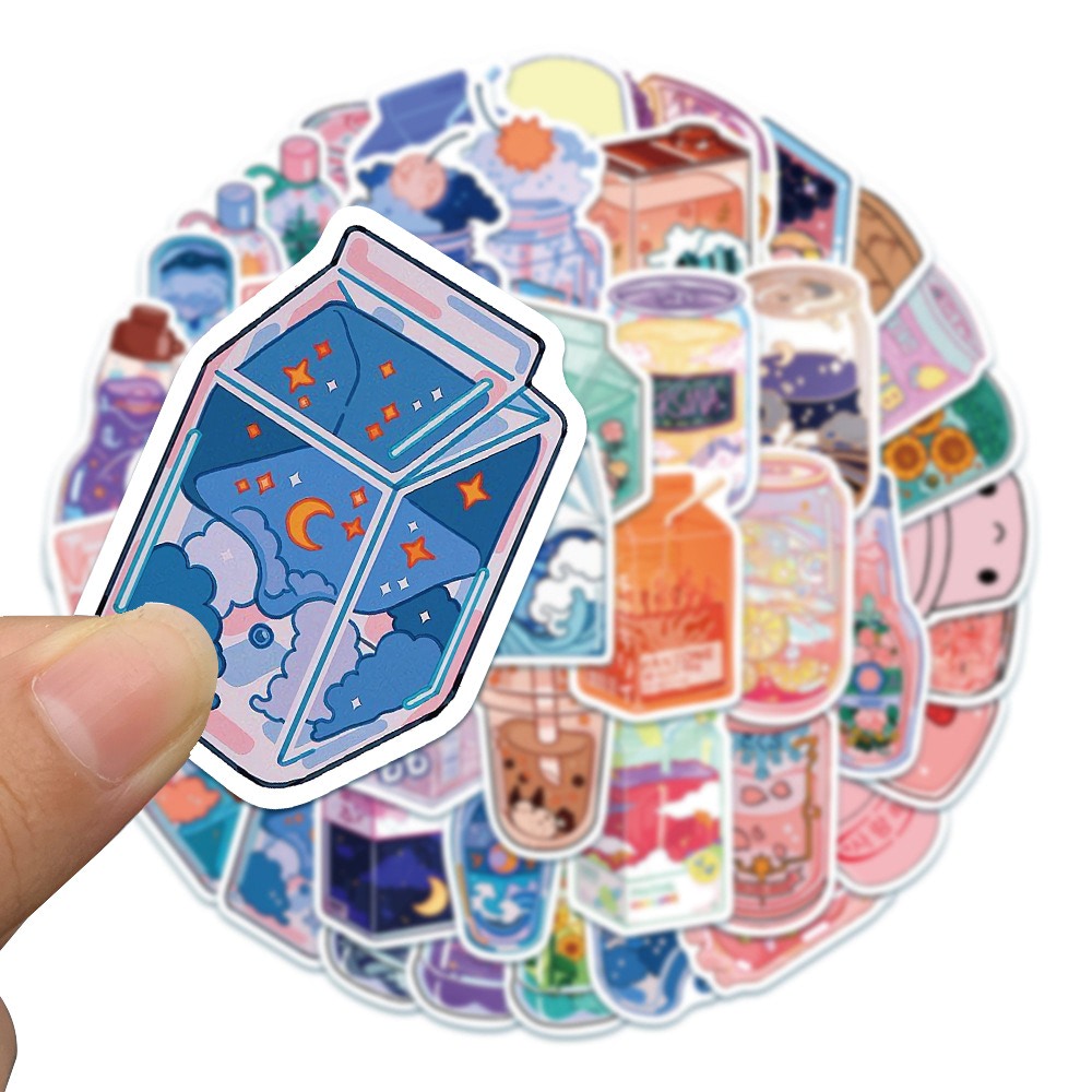 Kawaii Beverages Sticker Pack