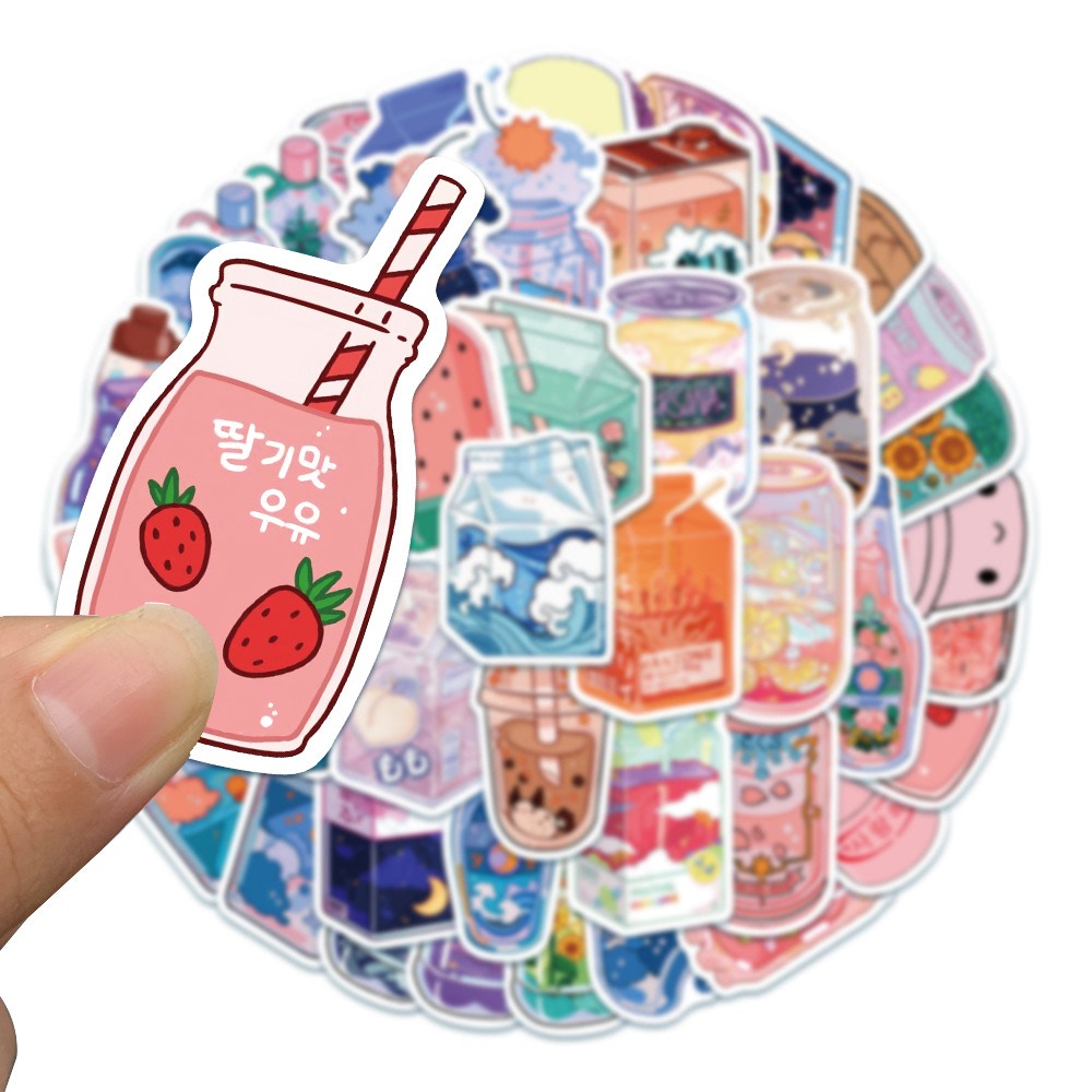 Kawaii Beverages Sticker Pack