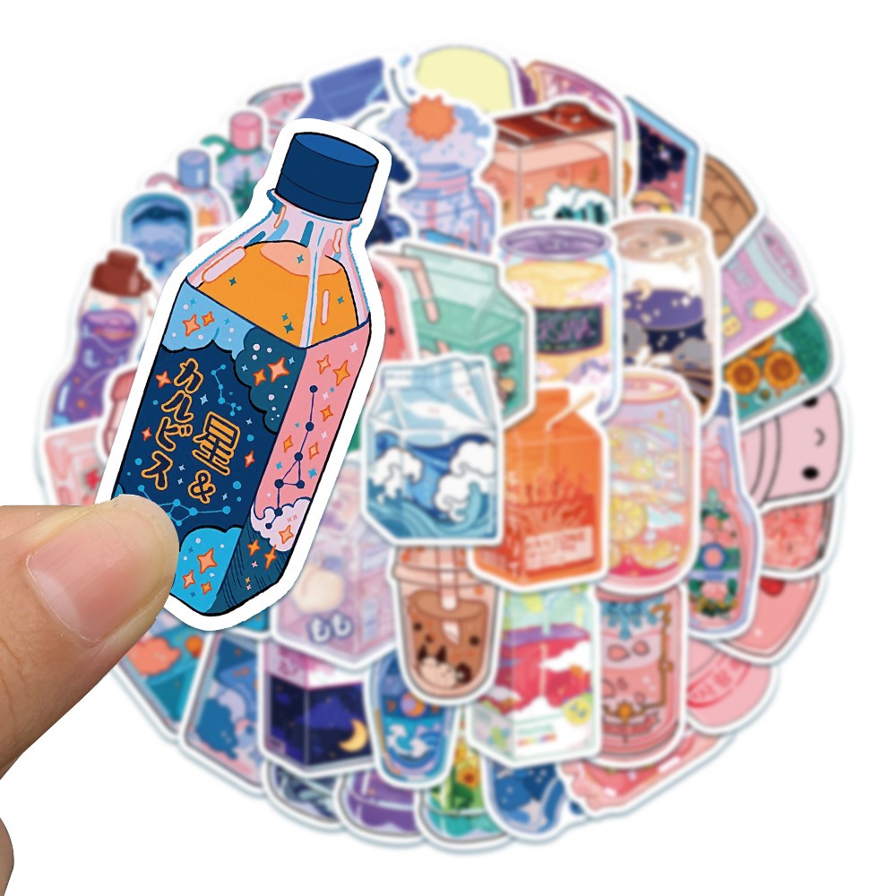 Kawaii Beverages Sticker Pack