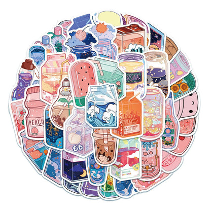 Kawaii Beverages Sticker Pack