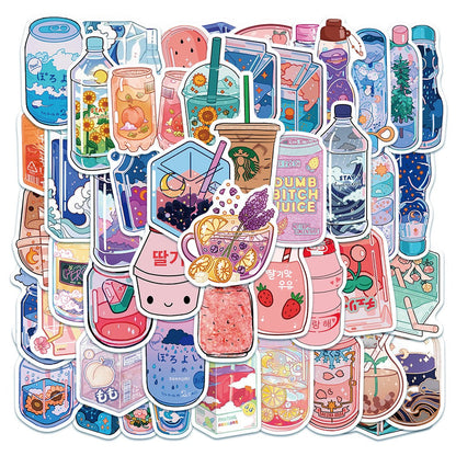 Kawaii Beverages Sticker Pack