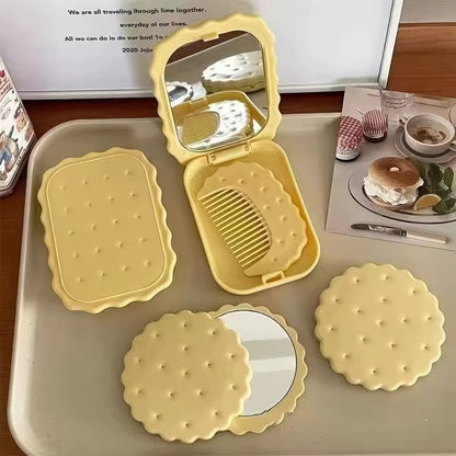 Kawaii Biscuit Makeup Pocket Mirror
