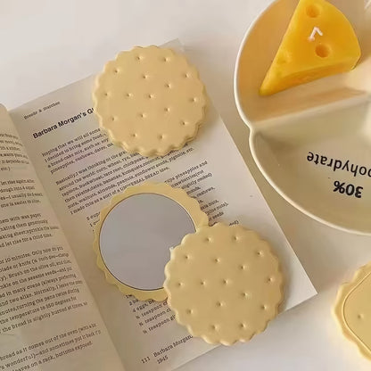 Kawaii Biscuit Makeup Pocket Mirror