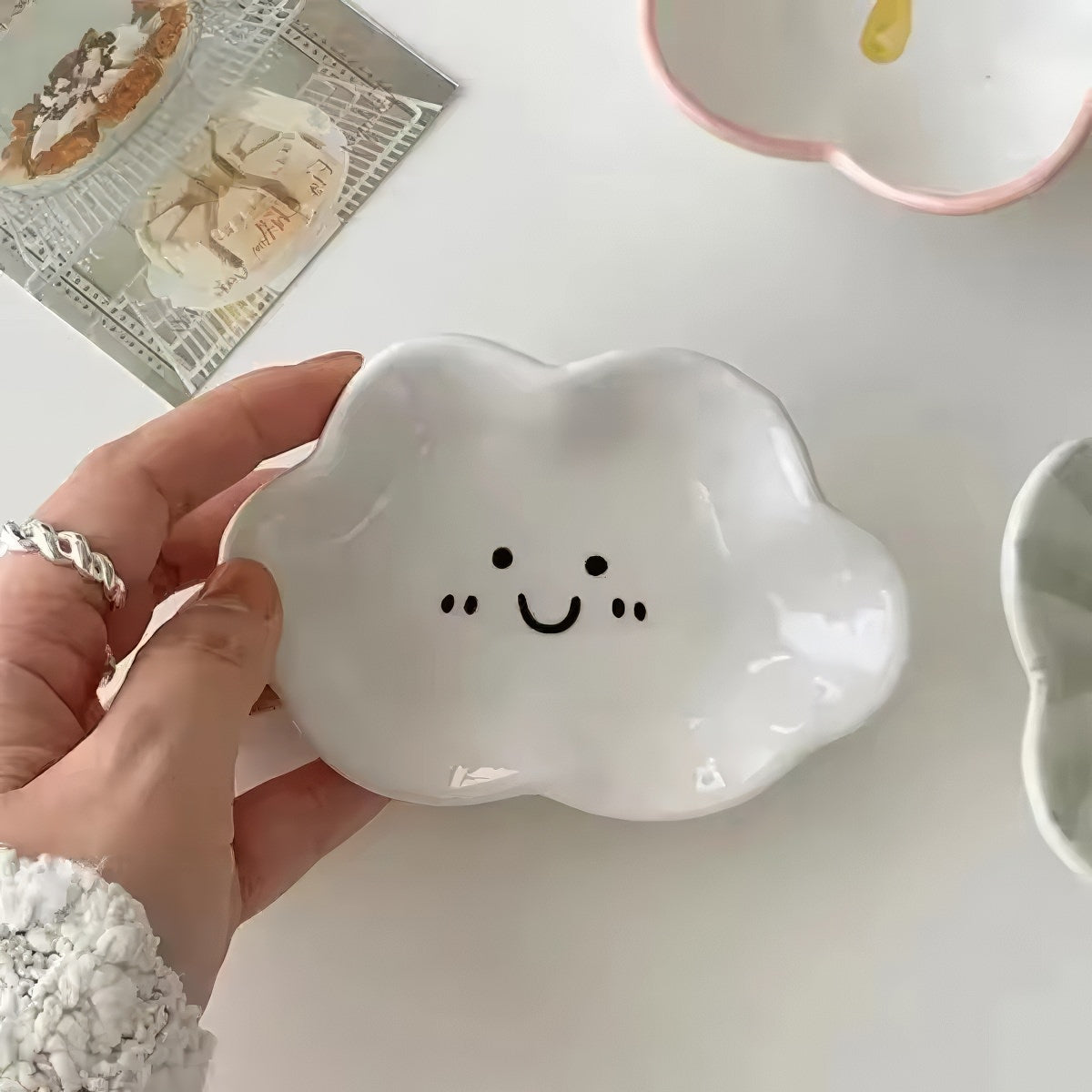 Kawaii Cloud Mini Jewelry Tray
