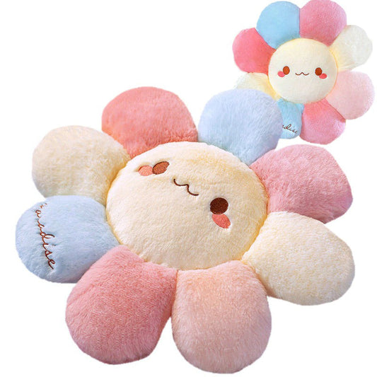 Kawaii Flower Plush Pillow AESTHETIC_Soft Girl pillow smile flower SUB CATEGORY_Decorative Pillows