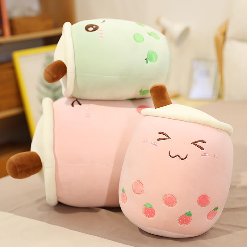 Kawaii Matcha Bubble Tea Plush Toy cushion plush toy