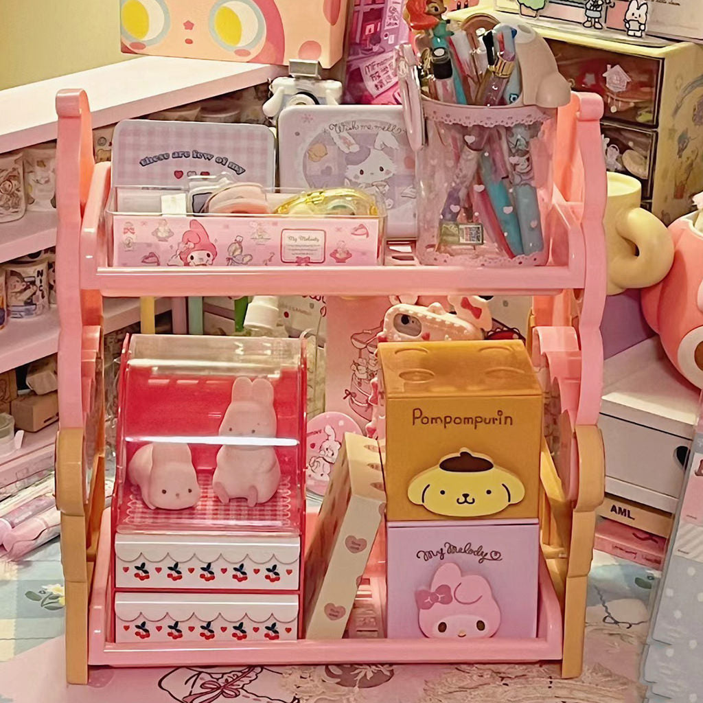 Kawaii Icecream Desktop Storage Shelf
