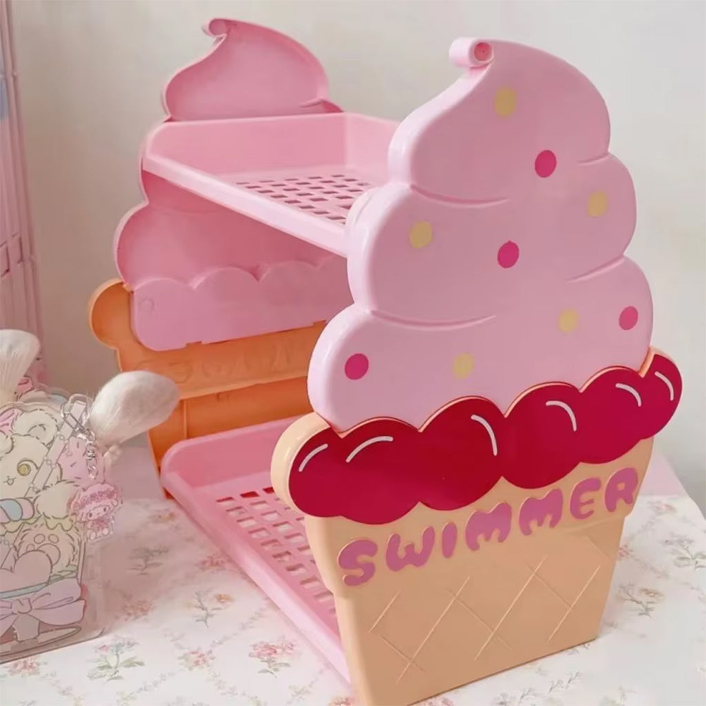 Kawaii Icecream Desktop Storage Shelf