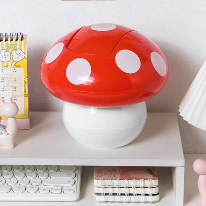 Kawaii Mushroom Desk Trash Can box storage SUB CATEGORY_Desk Accessories