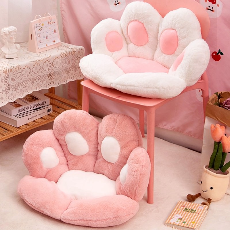 Kawaii Cat Paw Seat Cushion cushion pillow plush