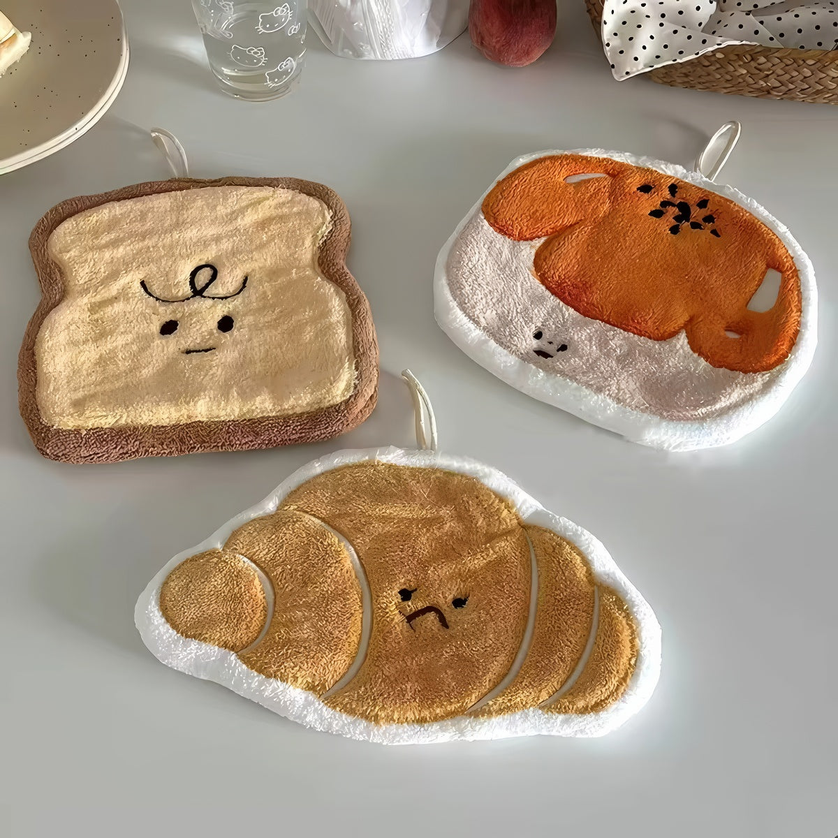 Kawaii Plushy Bakery Hand Towel