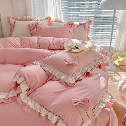 Kawaii Princess Korean Bedding Set bed sheet bedsheets pastel room pastel sheets SUB CATEGORY_Bedding Sets