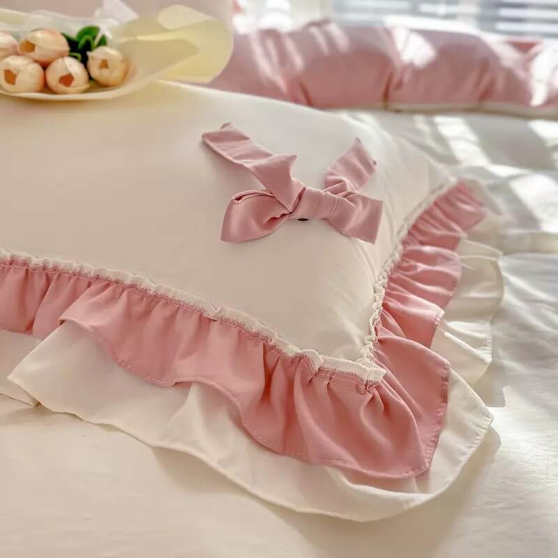 Kawaii Princess Korean Bedding Set bed sheet bedsheets pastel room pastel sheets SUB CATEGORY_Bedding Sets