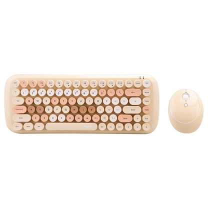 Kawaii Retro Keyboard + Mouse Set anime keys caps round caps