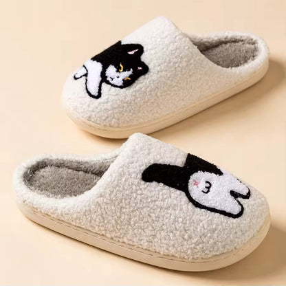 Plush Kitty Slippers