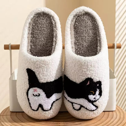 Plush Kitty Slippers