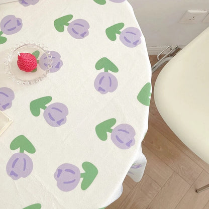 Pastel Tulip Tablecloth table cloth