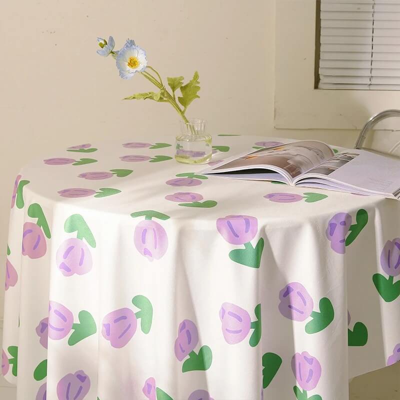 Pastel Tulip Tablecloth table cloth