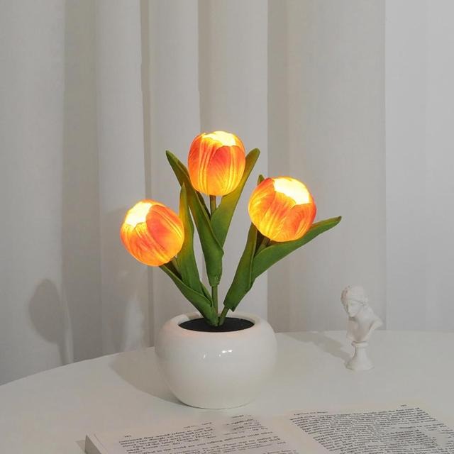 Mini Potted Tulip LED Night Light bedside lamp night lamp