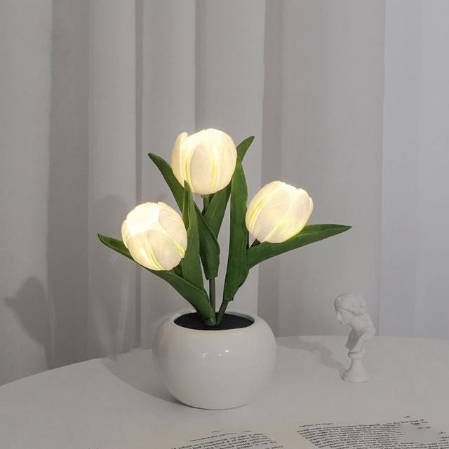 Mini Potted Tulip LED Night Light bedside lamp night lamp