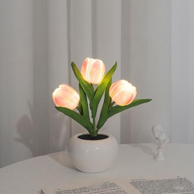 Mini Potted Tulip LED Night Light bedside lamp night lamp