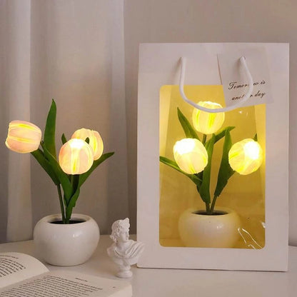 Mini Potted Tulip LED Night Light bedside lamp night lamp