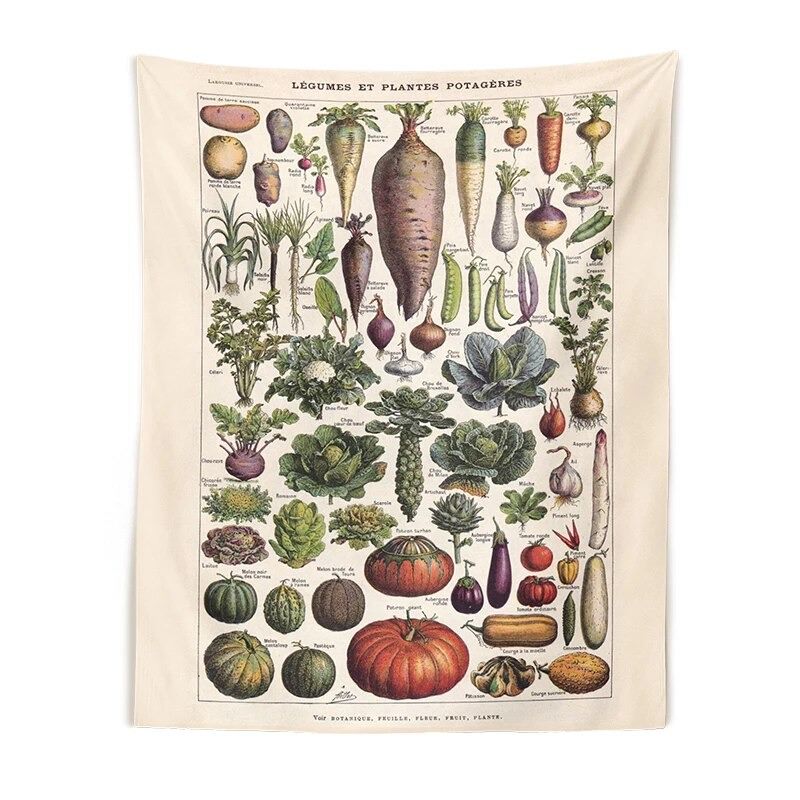 Les Legumes Botanical Tapestry botanical plant