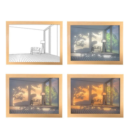 Light Painting Shadow Box Picture Frame photo frame