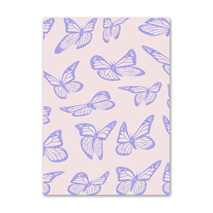 Light Purple Butterflies Canvas Posters butterflies pastel