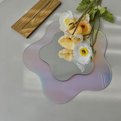 Specular Acrylic Blob Mirror AESTHETIC_Danish Pastel AESTHETIC_Soft Girl blob blob mirror holographic irregular rainbow specular SUB CATEGORY_Mirrors table mirror