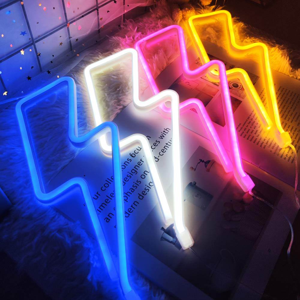 Lightning Bolt Neon Sign AESTHETIC_eGirl SUB CATEGORY_Neon Signs