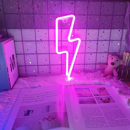 Lightning Bolt Neon Sign AESTHETIC_eGirl SUB CATEGORY_Neon Signs