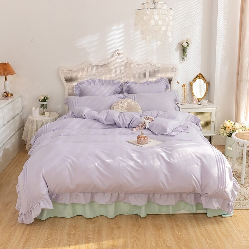 Little Princess Ruffle Bedding Set bed sheet bedsheets pastel room pastel sheets SUB CATEGORY_Bedding Sets